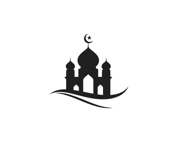 Мечеть мусульманських значок Векторна ілюстрація — стоковий вектор