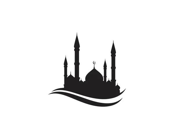 Mosque Moslem icono vector Ilustración — Vector de stock