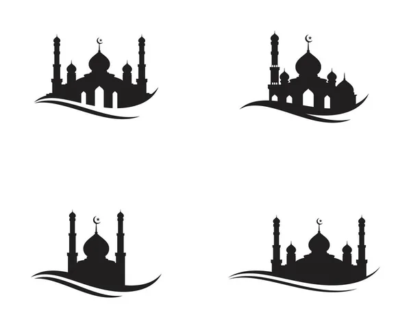Mosquée icône musulmane vecteur Illustration — Image vectorielle