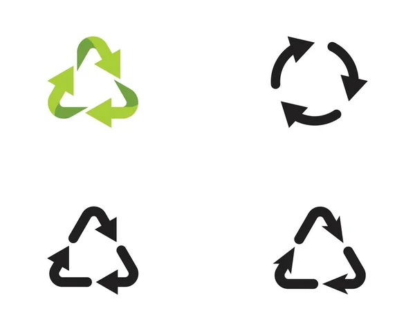 Recycle-Symbole Vektor-Illustration — Stockvektor