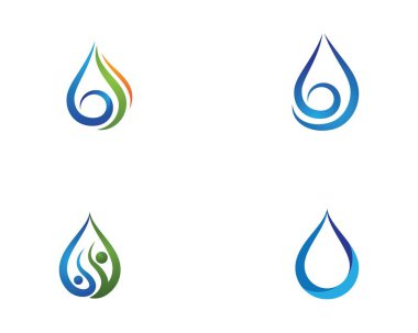 Su damlası vektör illüstrasyon tasarımı