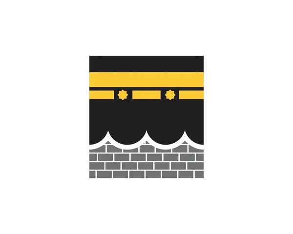 Kaaba vector illustratie pictogram — Stockvector