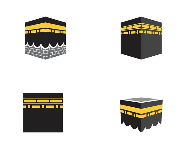 Kaaba Vektor Illustration Symbol — Stockvektor