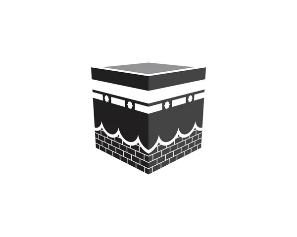 Kaaba vector illustratie pictogram — Stockvector