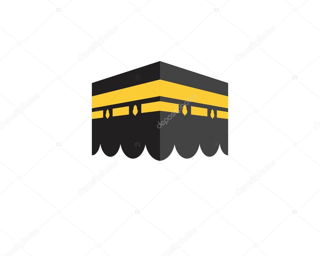 Kaaba vector illustration icon design template