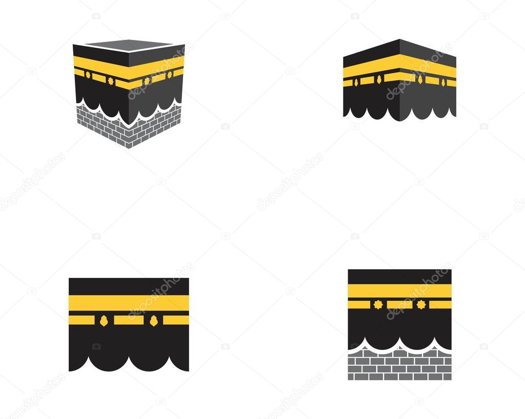 Kaaba vector illustration icon design template
