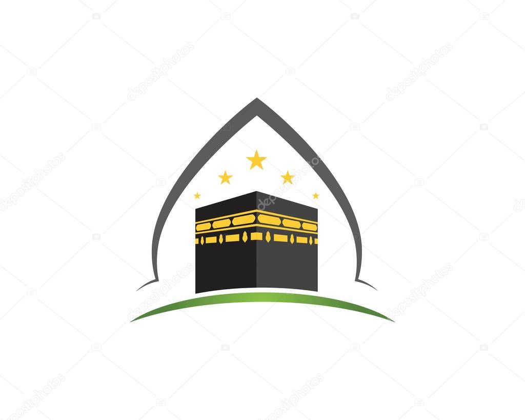 Kaaba vector illustration icon design template
