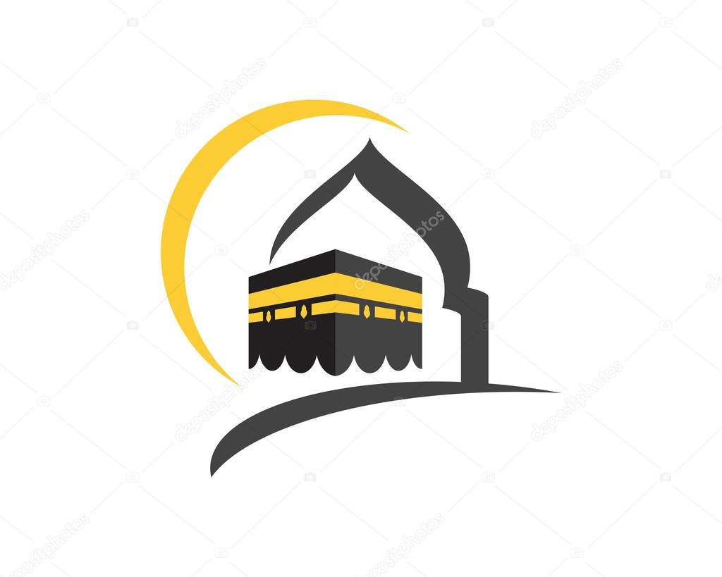 Kaaba vector illustration icon design template