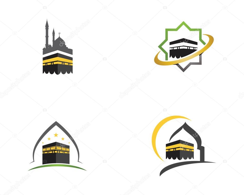 Kaaba vector illustration icon design template