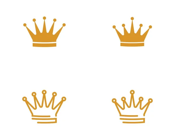Crown Logo Template vektorikon – stockvektor