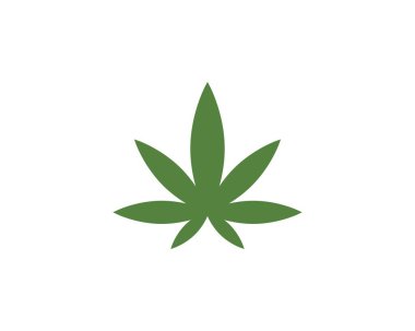 Canabis yaprak vektör illüstrasyon