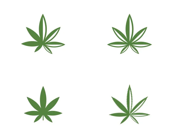 Illustration vectorielle de feuilles de canabis — Image vectorielle