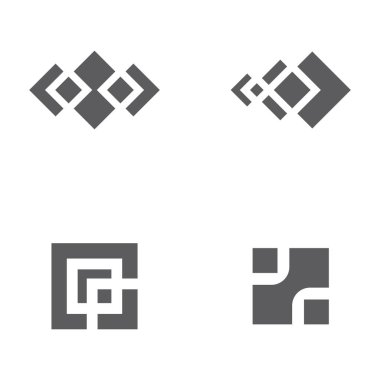 kare simge vektör illüstrasyonu