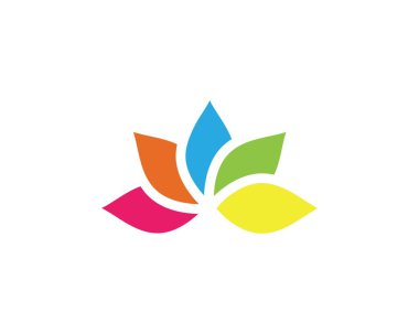 güzellik lotus çiçek vektör simgesi