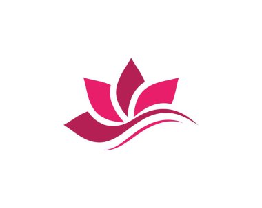 güzellik lotus çiçek vektör simgesi