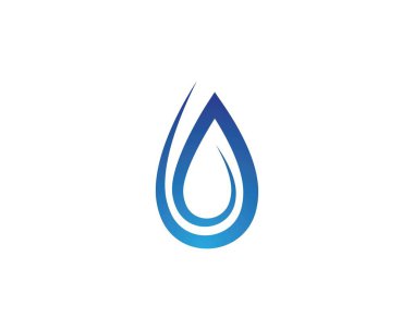 Su damlası Logo Şablonu vektörü
