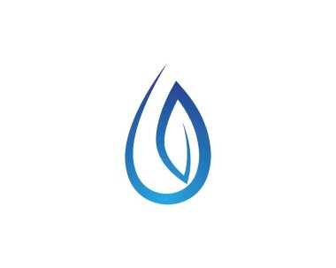 Su damlası Logo Şablonu vektörü