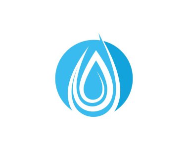 Su damlası Logo Şablonu vektörü