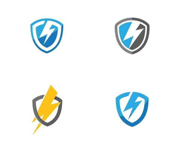 Shield Power Lightning vector — Stockvector