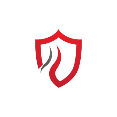 Ateş kalkanı vektör illüstrasyon tasarımı