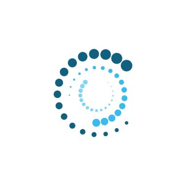 halftone daire noktalar vektör