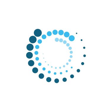 halftone daire noktalar vektör