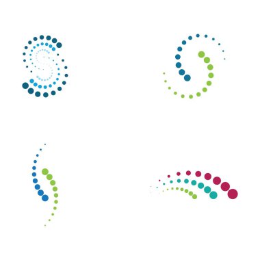 halftone daire noktalar vektör