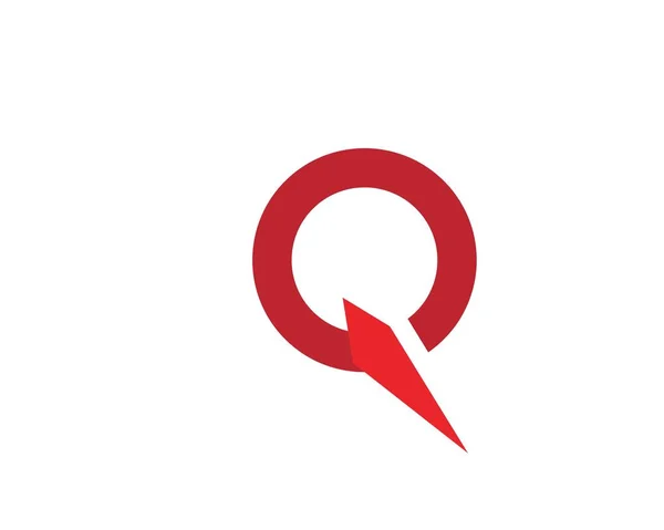 Q-brev ikon vektor — Stock vektor