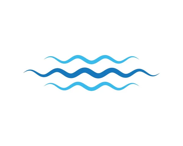Wasserwellen-Symbolvektor — Stockvektor