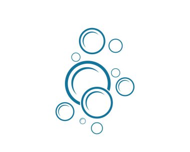 Kabarcıklı su vektör illüstrasyonu