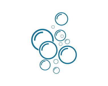 Kabarcıklı su vektör illüstrasyonu