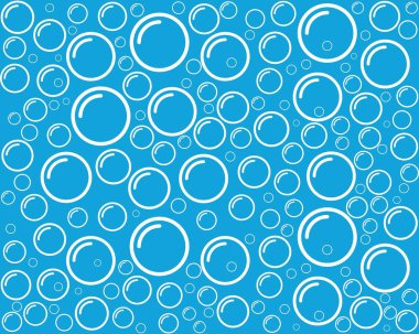 Kabarcıklı su vektör illüstrasyonu