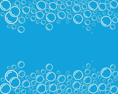 Kabarcıklı su vektör illüstrasyonu