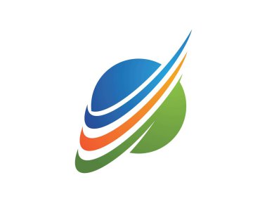 Planet globe simgesi vektör tasarımı