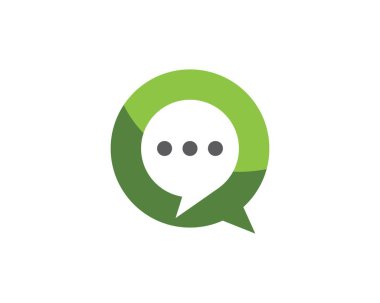 konuşma kabarcığı vektör çizimi