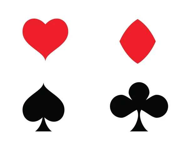 Casino tarjeta icono plantilla vector — Vector de stock