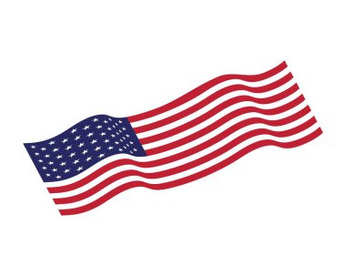 Bayrak amerikan vektör simgesi illüstrasyon