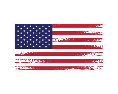 Bayrak amerikan vektör simgesi illüstrasyon