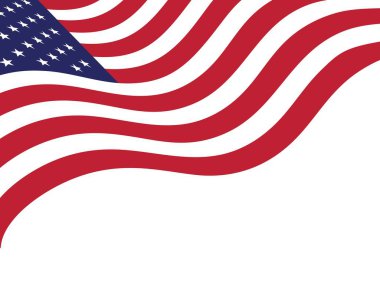 Bayrak amerikan vektör simgesi illüstrasyon