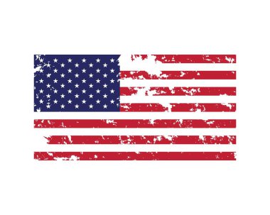 Bayrak amerikan vektör simgesi illüstrasyon