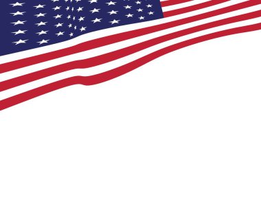Bayrak amerikan vektör simgesi illüstrasyon