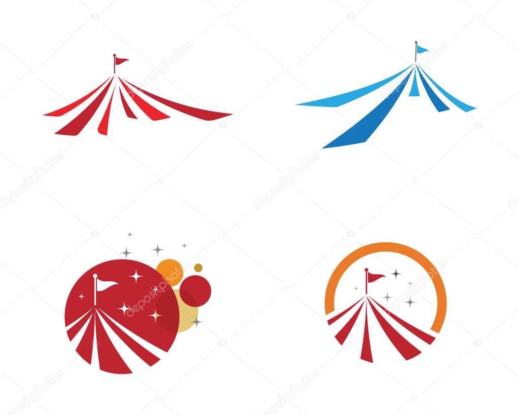 Circus vector illustration design logo emblems template