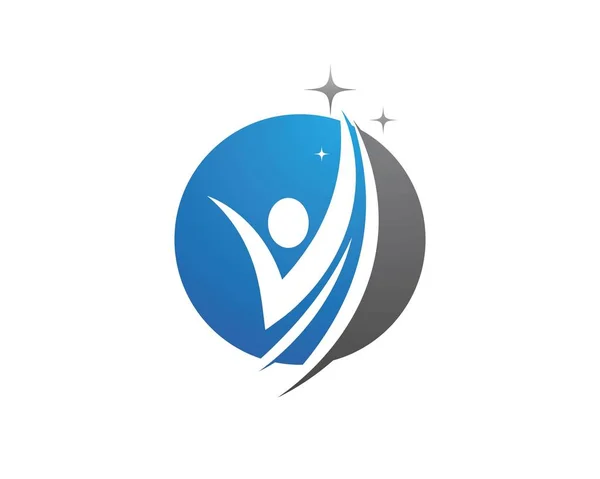 Логотип символу людини — стоковий вектор