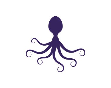 ahtapot vektör simgesi illüstrasyon