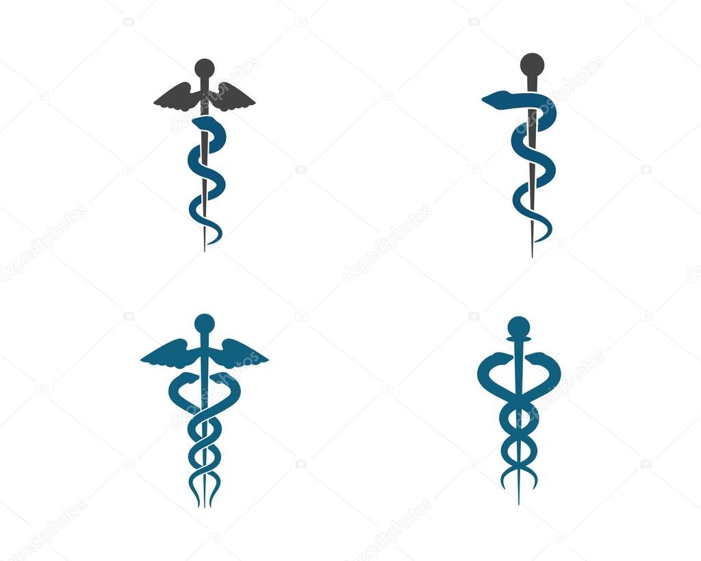 Medical snake icon vector illustration design