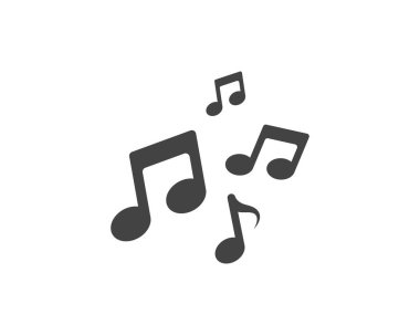 Not simge vektör illüstrasyon tasarımı