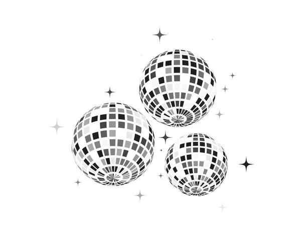 Disco bal vector pictogram illustratie — Stockvector