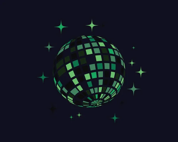A Disco Ball vektoros ikonjának illusztrációja — Stock Vector