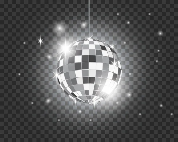 Disco bal vector pictogram illustratie — Stockvector