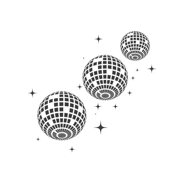 Disco bola vector icono ilustración — Vector de stock